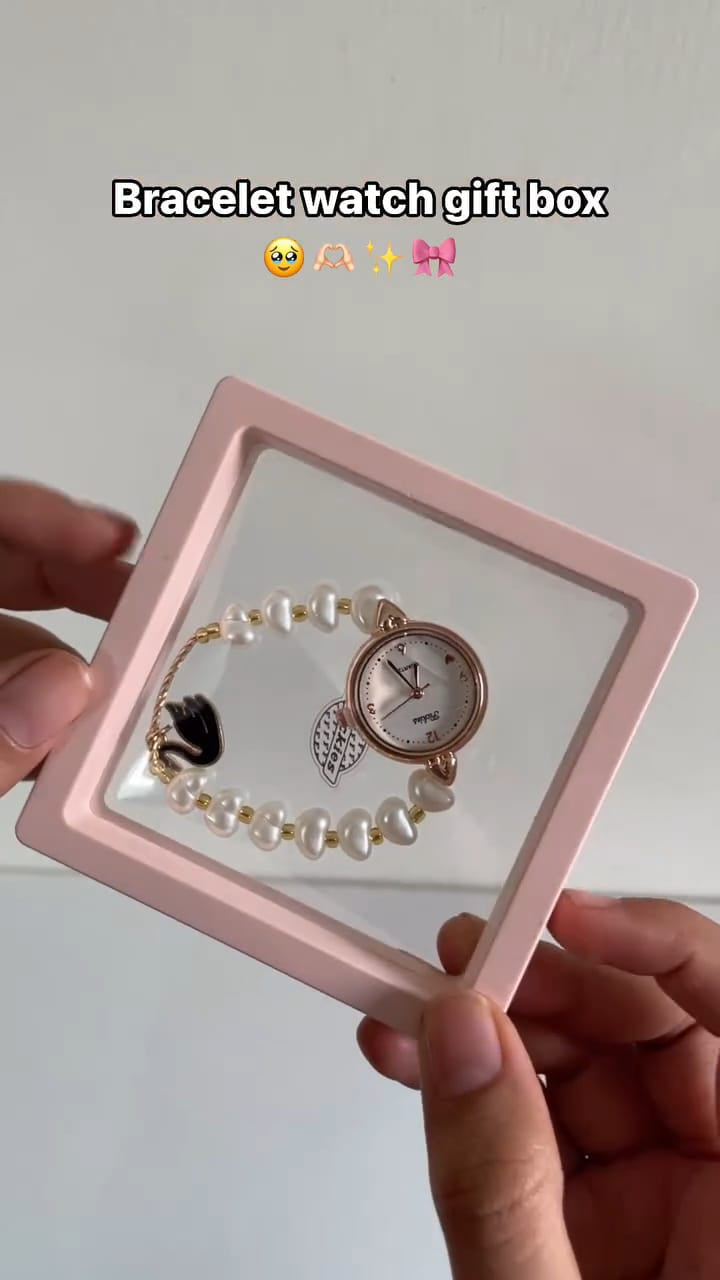 Swan Bracelet Watch With Box