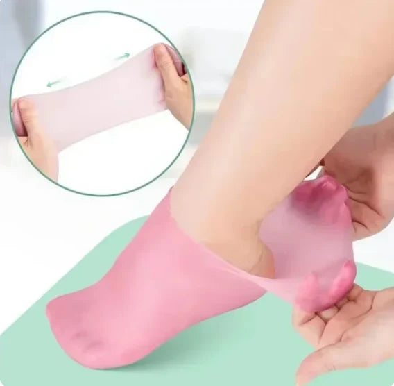 Silicone Moisturising Hand Gloves with Silicone Moisturiser Sock