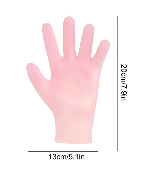 Silicone Moisturiser Sock with Silicone Moisturising Hand Gloves