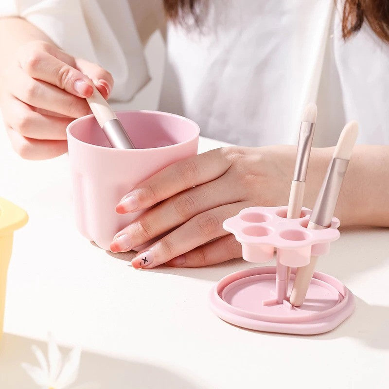 Makeup Brushes Cleaner With Holder