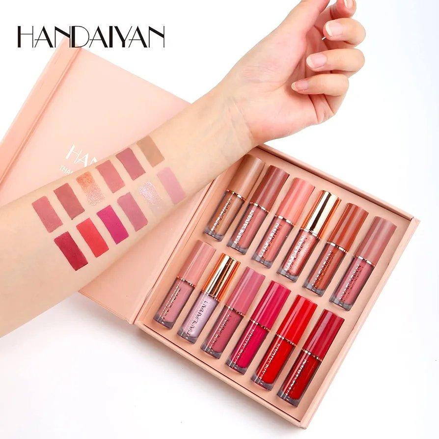 12Pcs Matte Lipgloss Set