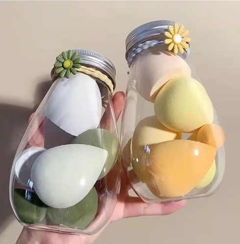 Makeup Blender Sponge With Jar