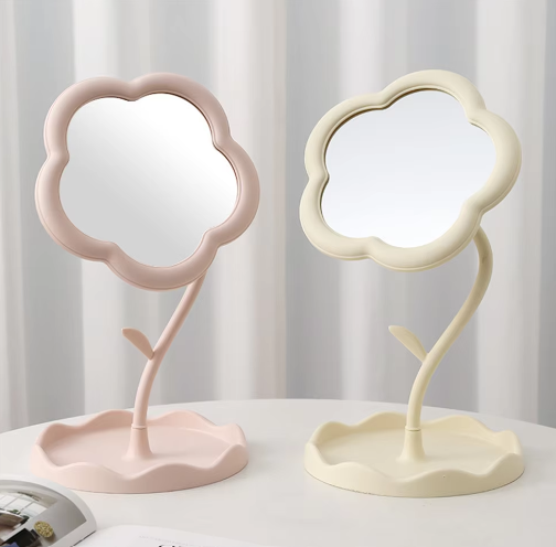 Flower Makeup Mirror Organizer