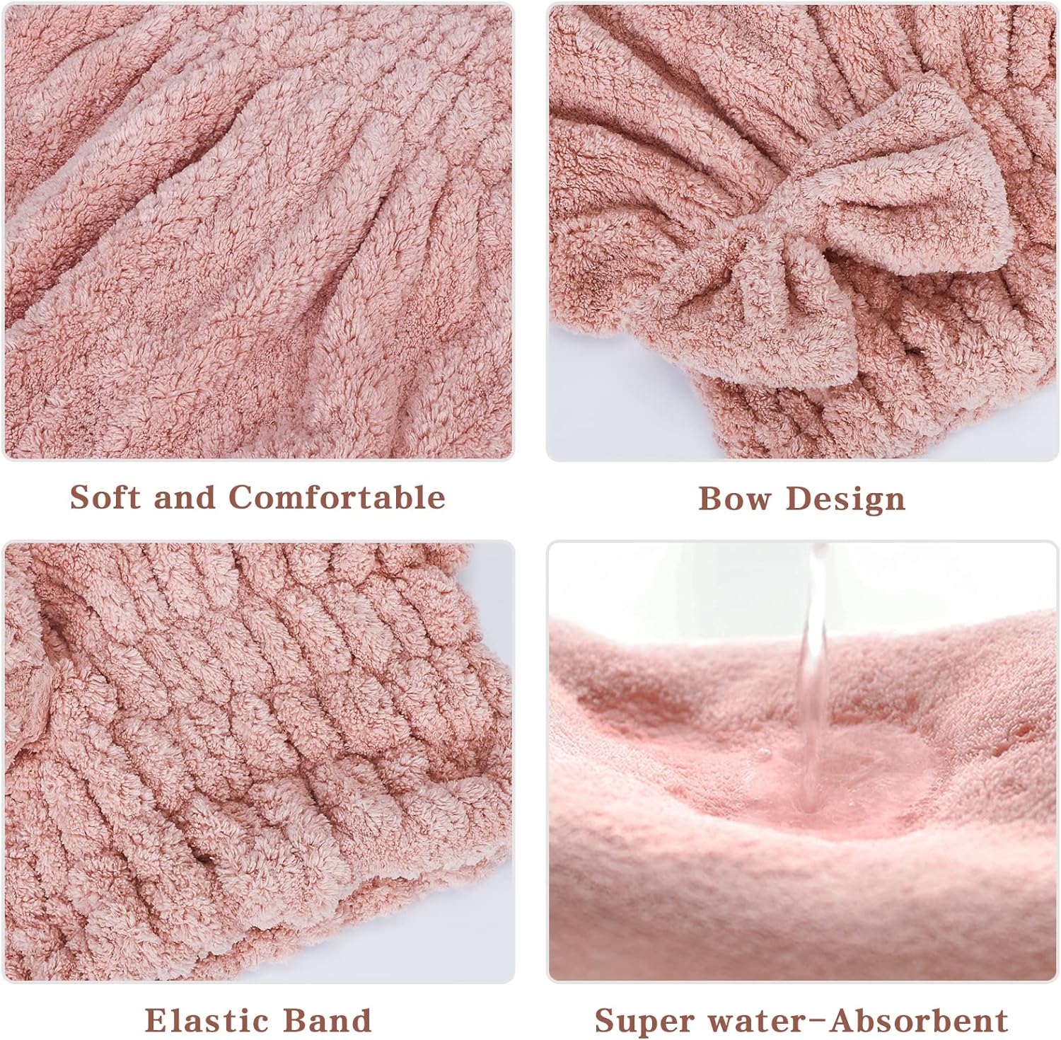 Bow Micro Fiber Hair Towel