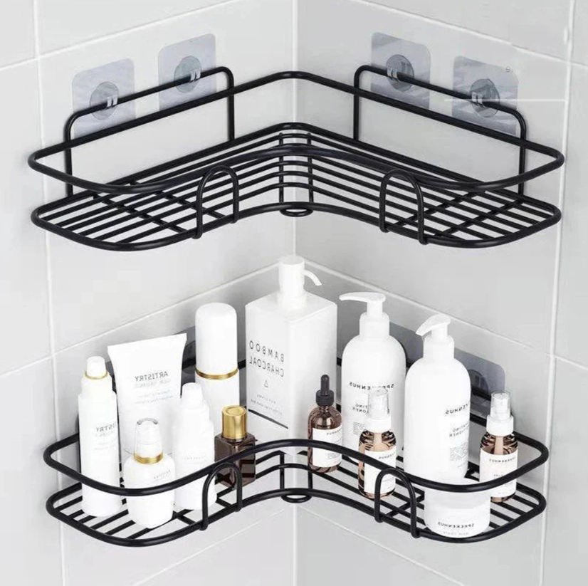 Metal Corner Rack – Multi-Layer Storage Shelf for Home, Kitchen & Bathroom Organization