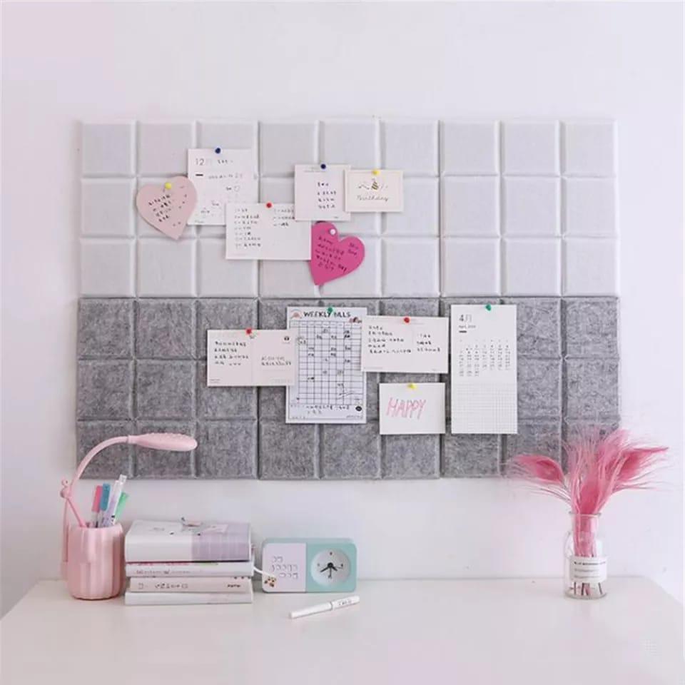 3D Self-adhesive Square Sticker Message Board ( Each Square )