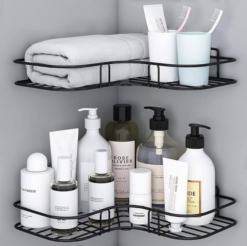 Metal Corner Rack – Multi-Layer Storage Shelf for Home, Kitchen & Bathroom Organization