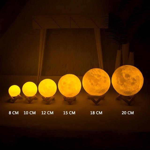 3D Touch Moon Lamp