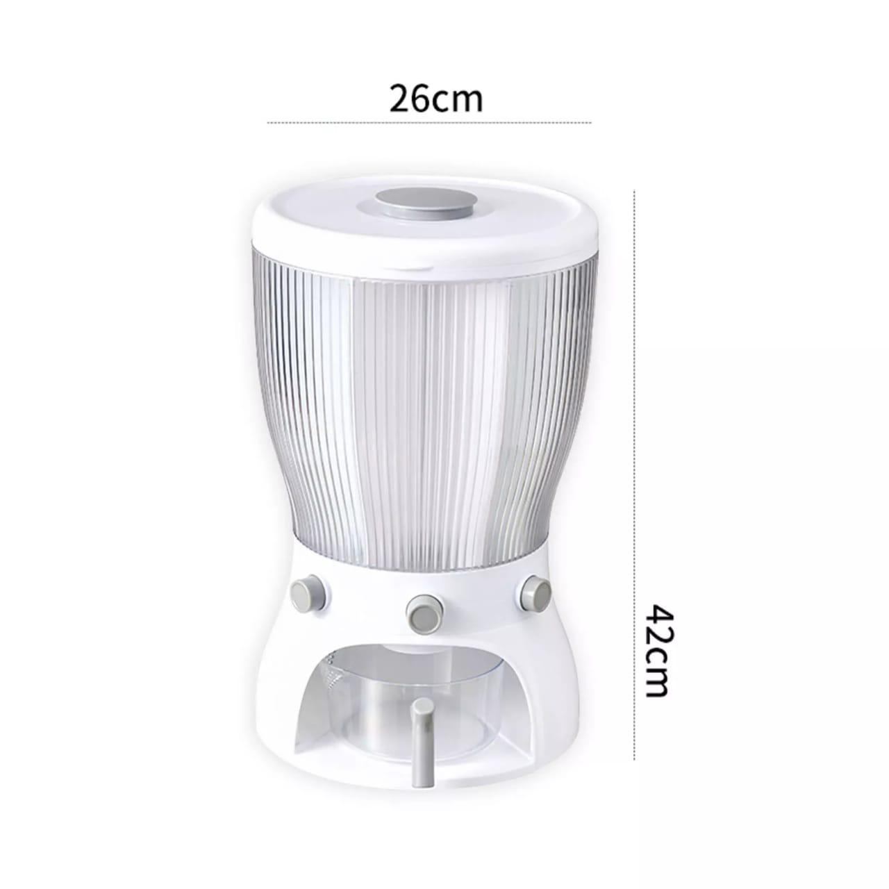 20KG Multifunctional Rotating Food Storage box With Lid Moisture Incent Proof Grain Organized Moisture Proof Separate Rice Bucket