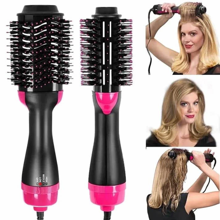One Step Hot Air Brush – 2-in-1 Hair Dryer & Volumizer for Smooth, Shiny, Frizz-Free Hair