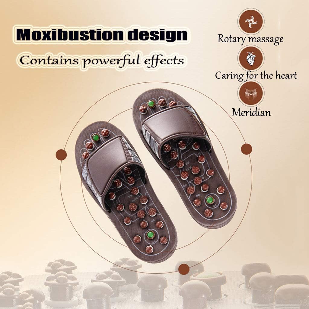 Therapeutic Reflexology Massage Slippers – Pressure Relief & Shiatsu Foot Therapy